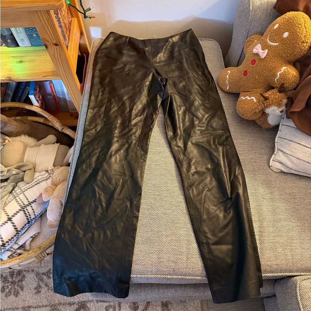 Pleather pants